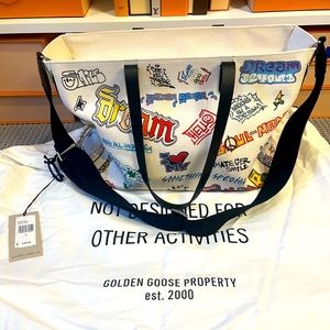 Golden Goose California graffiti tote bag